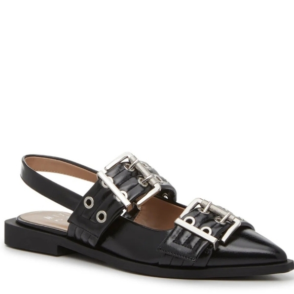 Mix No. 6 Sybel Slingback Flats with Buckle Detail - Picture 4 of 8